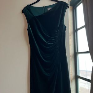 Vince Camuto Green Velvet Dress
